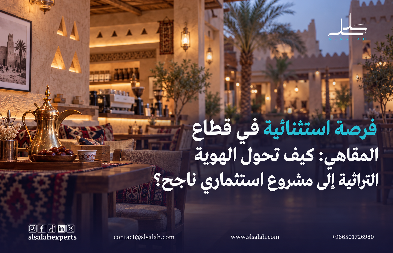 فرصة استثنائية في قطاع المقاهي: كيف تحول الهوية التراثية إلى مشروع استثماري ناجح؟